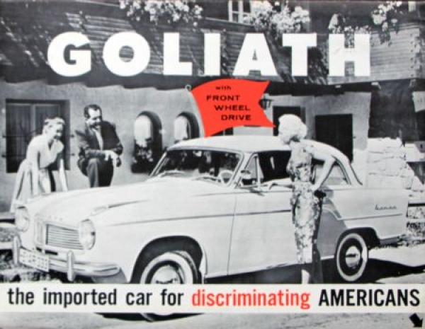 Goliath Modelprogram 1958 "Front Wheel Drive" Carbrochure (6939)